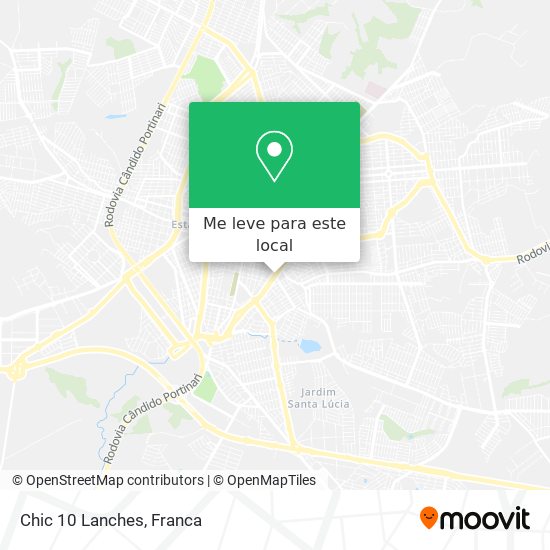 Chic 10 Lanches mapa