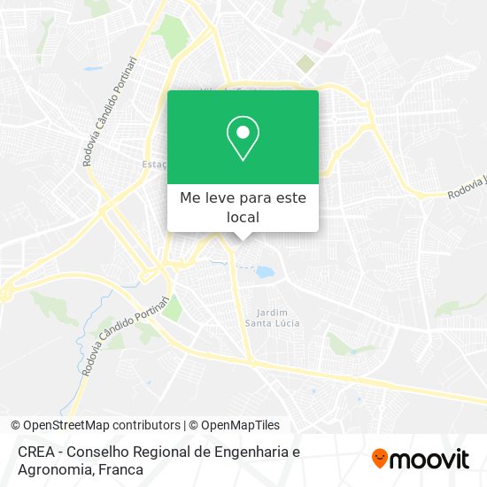 CREA - Conselho Regional de Engenharia e Agronomia mapa