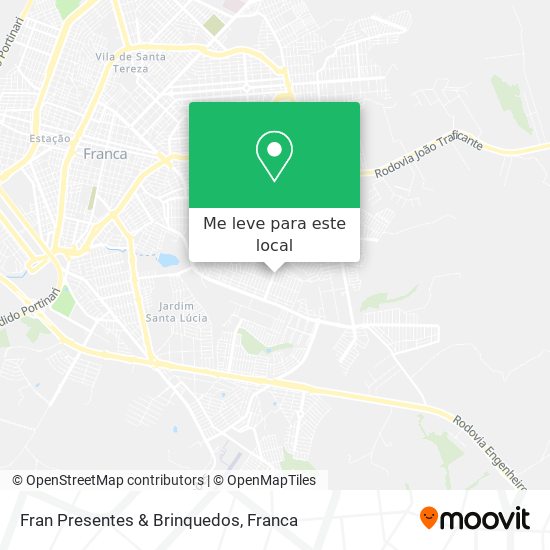 Fran Presentes & Brinquedos mapa