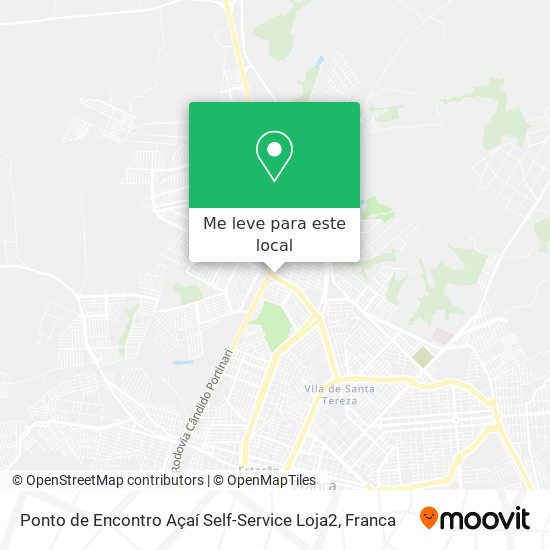 Ponto de Encontro Açaí Self-Service Loja2 mapa