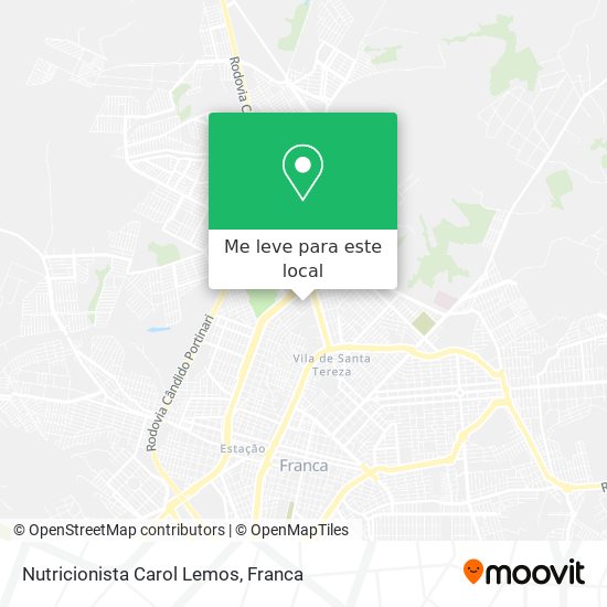Nutricionista Carol Lemos mapa