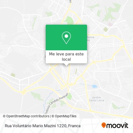 Rua Voluntário Mario Mazini 1220 mapa