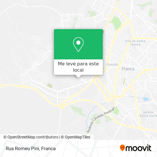 Rua Romeu Pini mapa