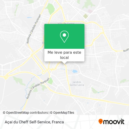 Açaí du Cheff Self-Service mapa