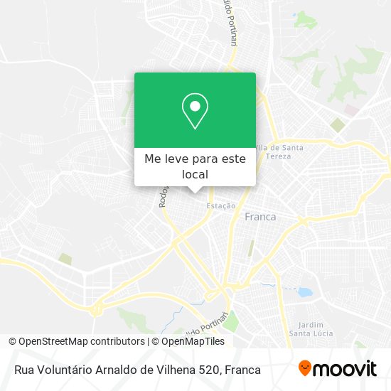 Rua Voluntário Arnaldo de Vilhena 520 mapa