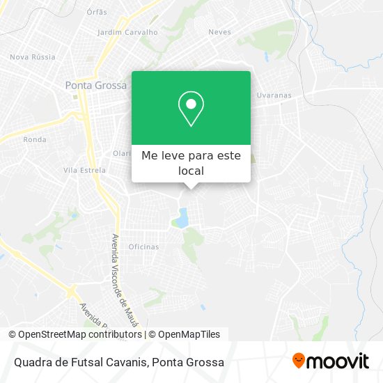 Quadra de Futsal Cavanis mapa