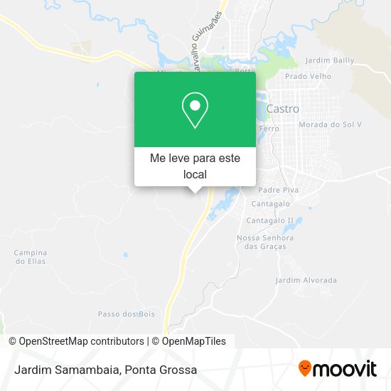 Jardim Samambaia mapa