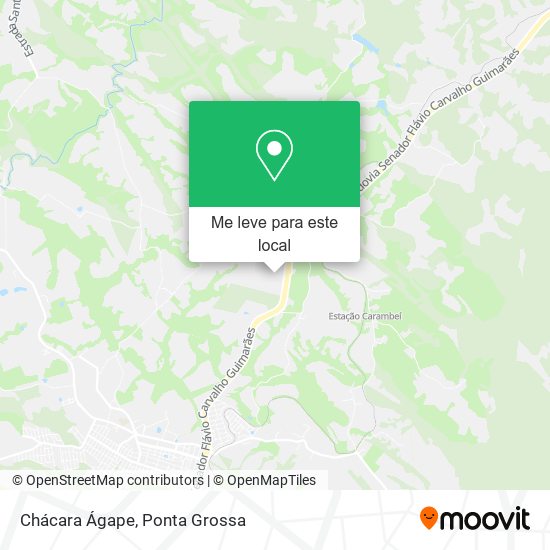 Chácara Ágape mapa
