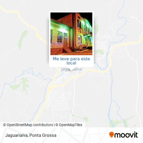 Jaguariaíva mapa