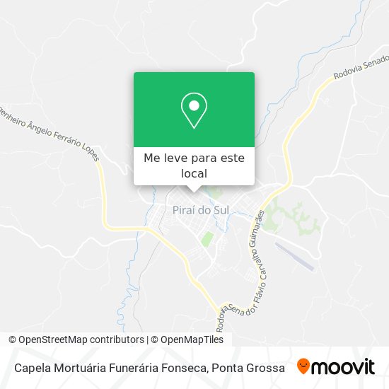 Capela Mortuária Funerária Fonseca mapa