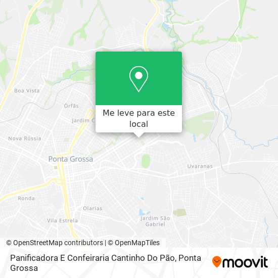 Panificadora E Confeiraria Cantinho Do Pão mapa