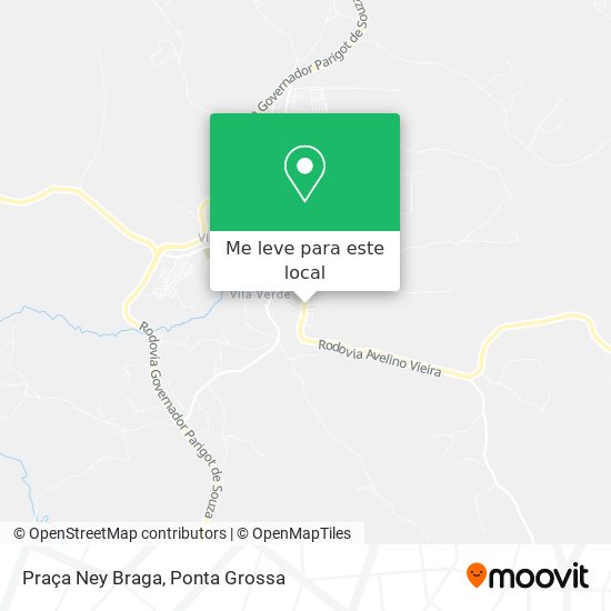 Praça Ney Braga mapa