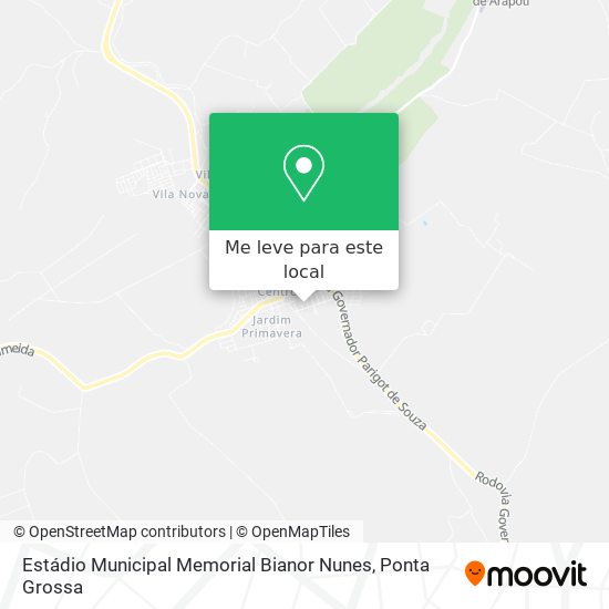 Estádio Municipal Memorial Bianor Nunes mapa