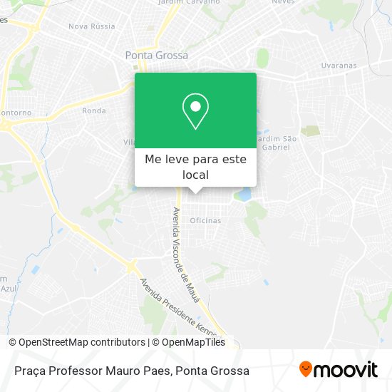 Praça Professor Mauro Paes mapa