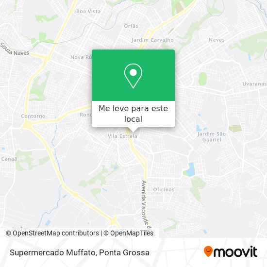 Supermercado Muffato mapa