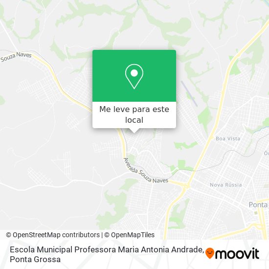 Escola Municipal Professora Maria Antonia Andrade mapa