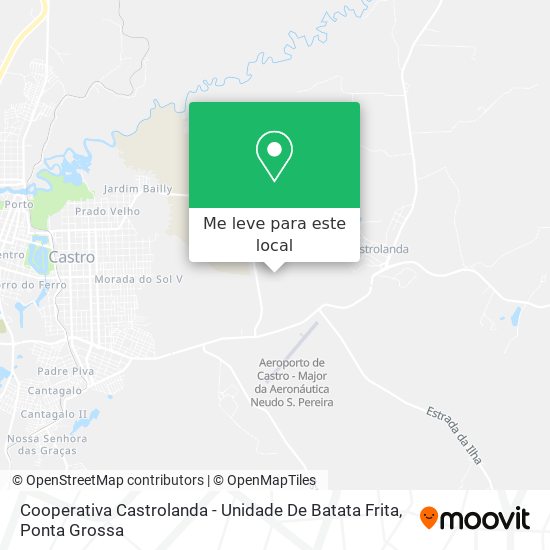 Cooperativa Castrolanda - Unidade De Batata Frita mapa