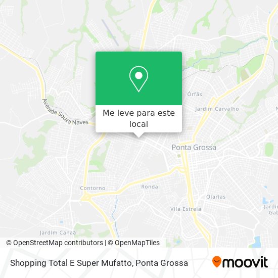 Shopping Total E Super Mufatto mapa