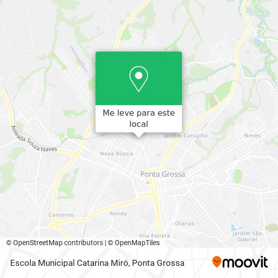 Escola Municipal Catarina Miró mapa