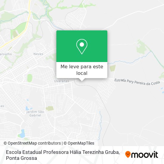 Escola Estadual Professora Hália Terezinha Gruba mapa