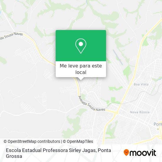 Escola Estadual Professora Sirley Jagas mapa