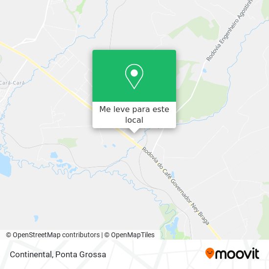 Continental mapa