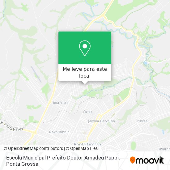 Escola Municipal Prefeito Doutor Amadeu Puppi mapa