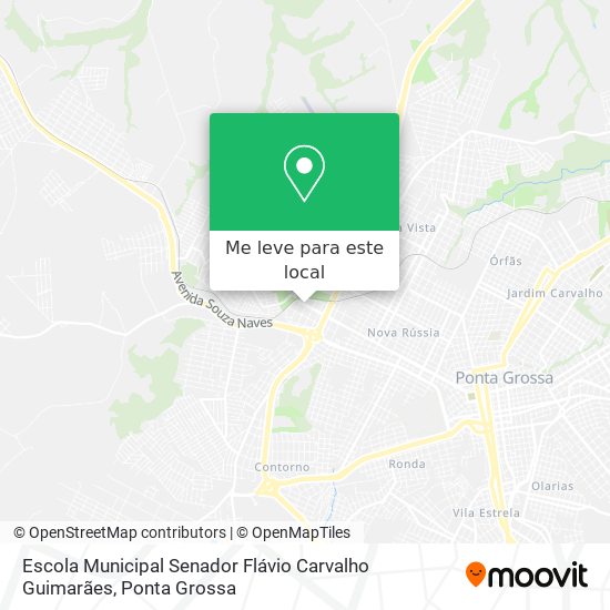 Escola Municipal Senador Flávio Carvalho Guimarães mapa