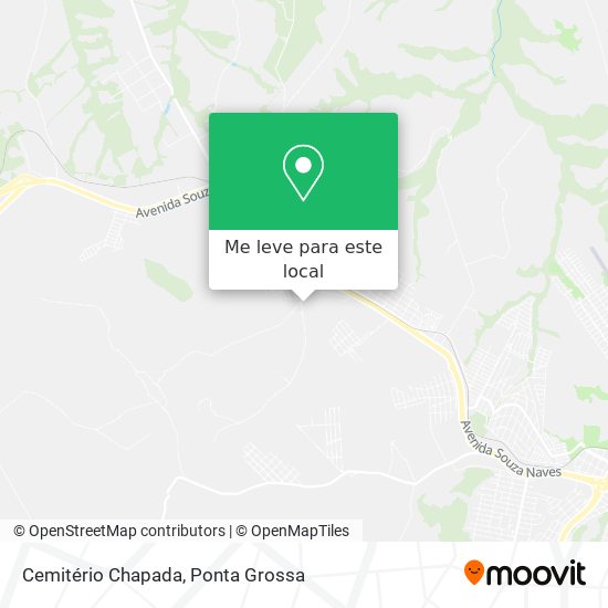 Cemitério Chapada mapa