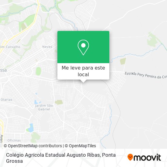 Colégio Agrícola Estadual Augusto Ribas mapa