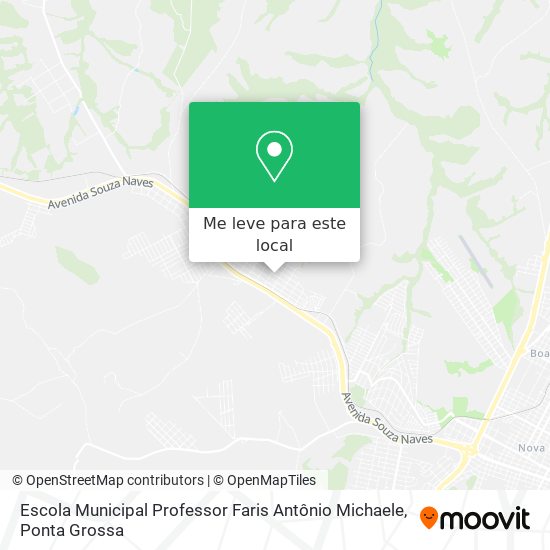 Escola Municipal Professor Faris Antônio Michaele mapa