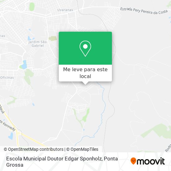 Escola Municipal Doutor Edgar Sponholz mapa