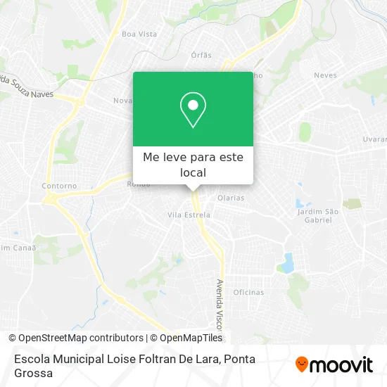 Escola Municipal Loise Foltran De Lara mapa