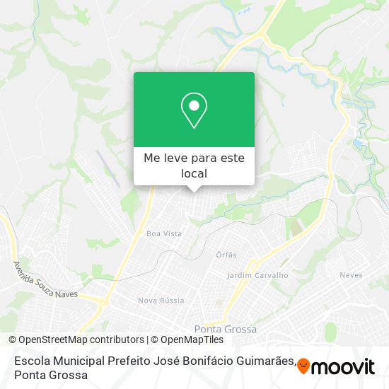 Escola Municipal Prefeito José Bonifácio Guimarães mapa