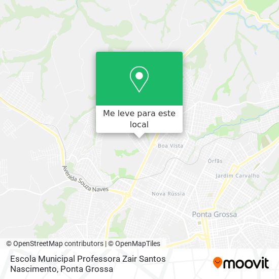 Escola Municipal Professora Zair Santos Nascimento mapa