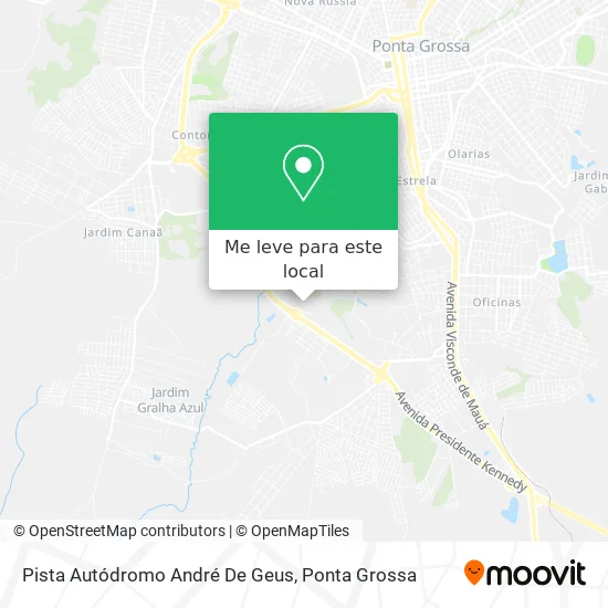 Pista Autódromo André De Geus mapa