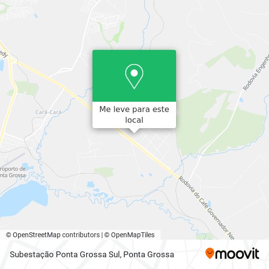 Subestação Ponta Grossa Sul mapa