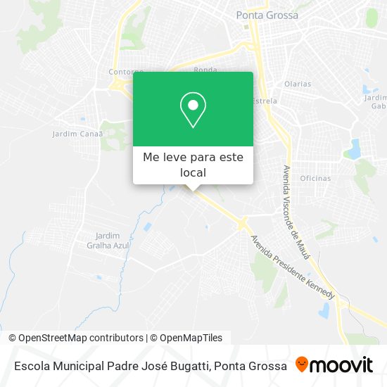 Escola Municipal Padre José Bugatti mapa