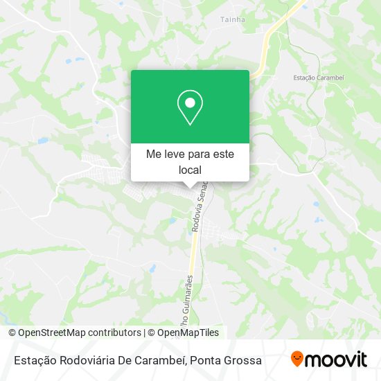 Estação Rodoviária De Carambeí mapa