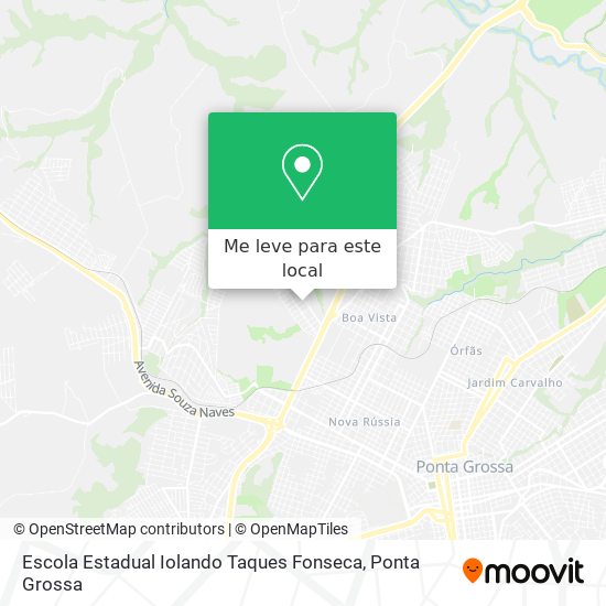 Escola Estadual Iolando Taques Fonseca mapa