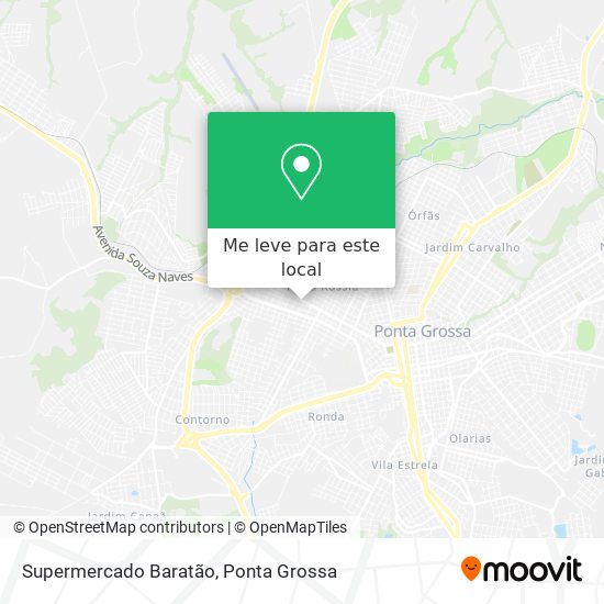 Supermercado Baratão mapa