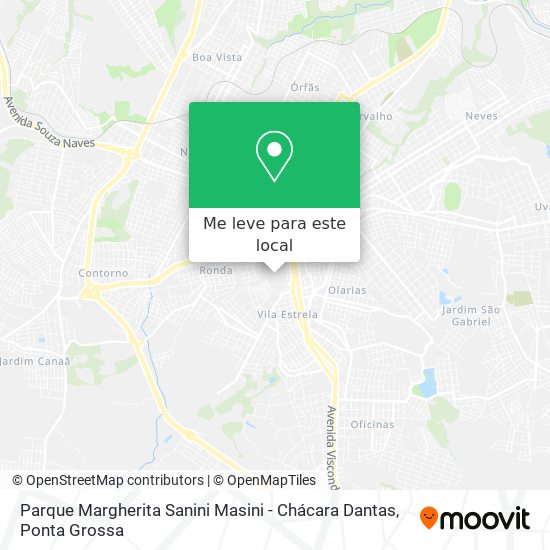 Parque Margherita Sanini Masini - Chácara Dantas mapa