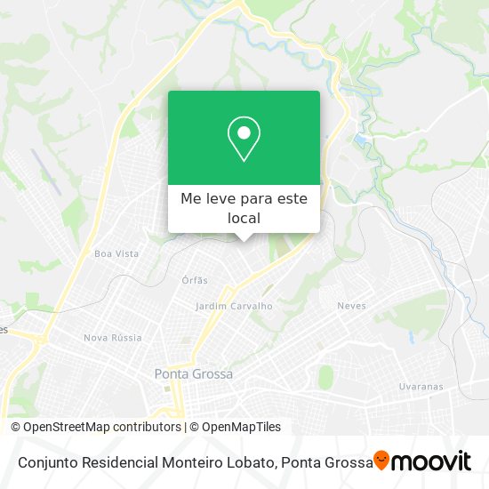 Conjunto Residencial Monteiro Lobato mapa