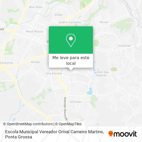 Escola Municipal Vereador Orival Carneiro Martins mapa