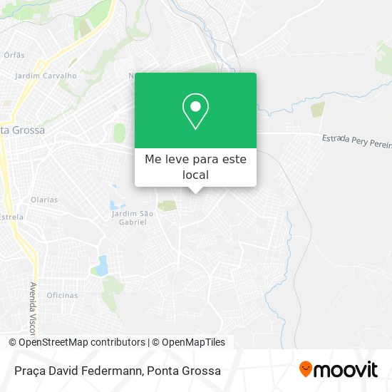Praça David Federmann mapa