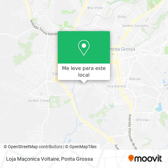 Loja Maçonica Voltaire mapa