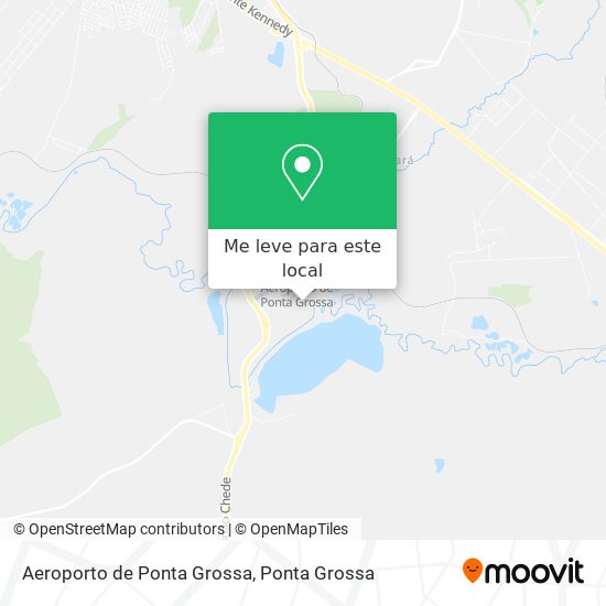 Aeroporto de Ponta Grossa mapa