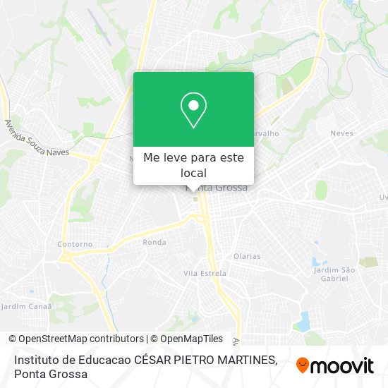 Instituto de Educacao CÉSAR PIETRO MARTINES mapa