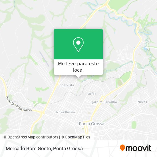 Mercado Bom Gosto mapa