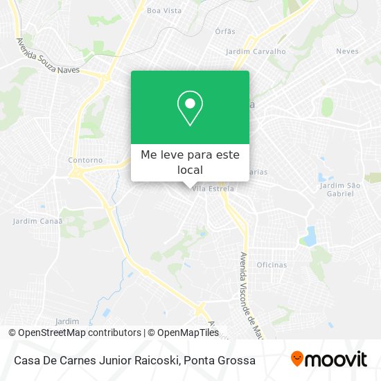 Casa De Carnes Junior Raicoski mapa